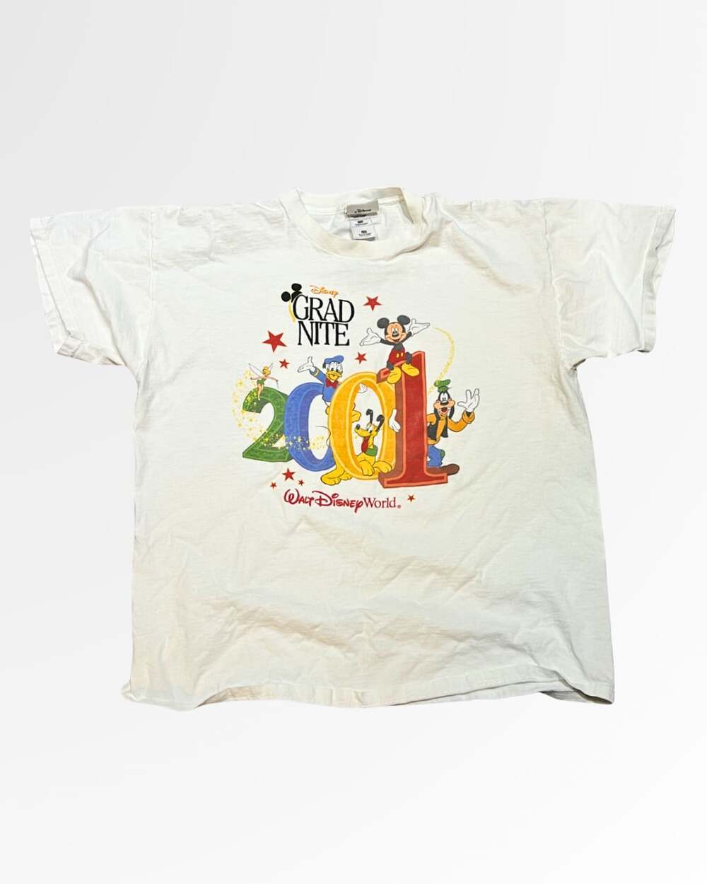 Vintage 2001 Walt Disney World Grad Nite Mickey & Friends T-Shirt